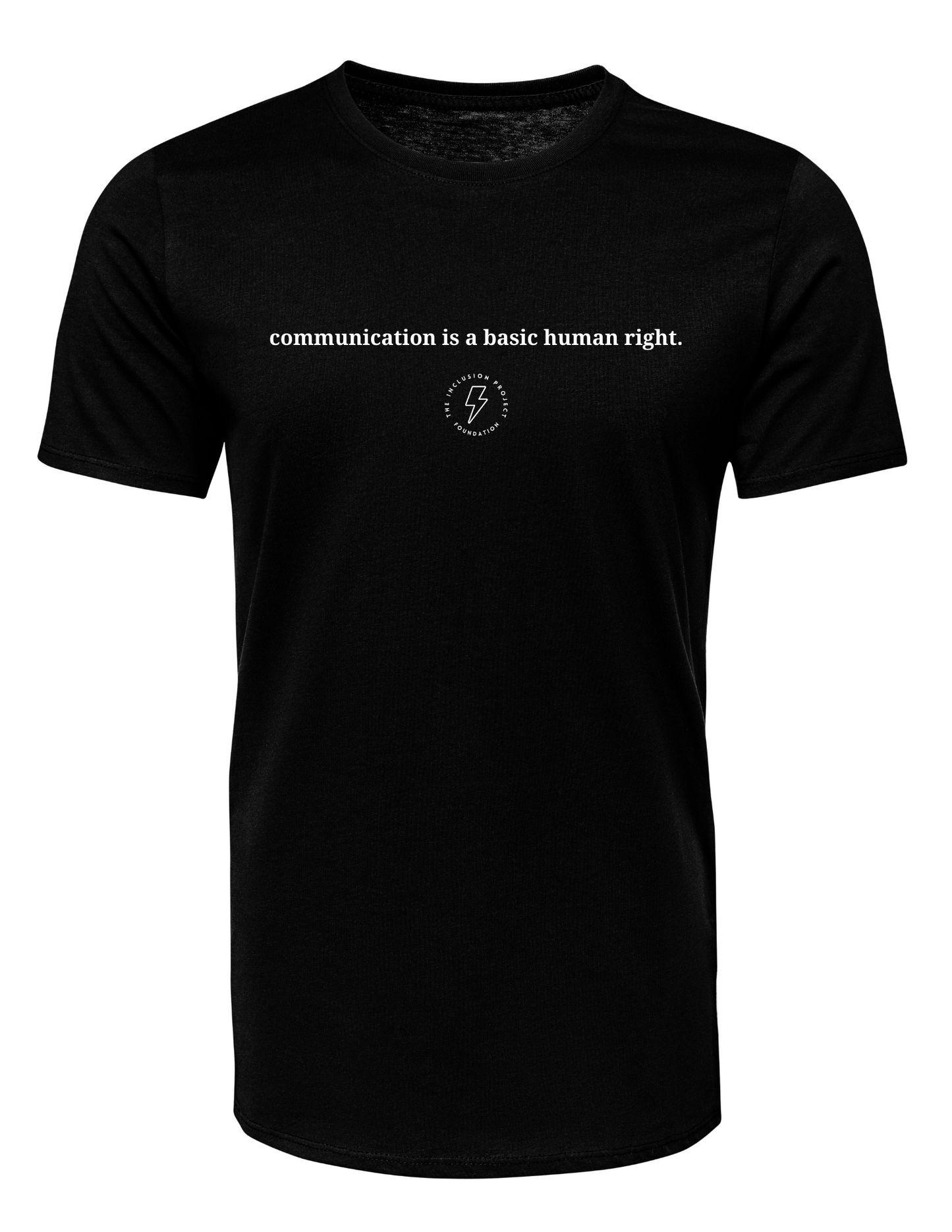 Black Communication Board Fundraiser T-shirt